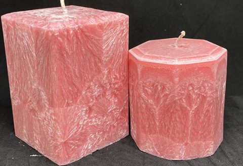 Pink Grapefruit Pillar Candles